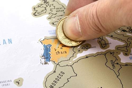 《世界地圖刮刮券》每到過一個國家就刮掉一次 《世界地圖刮刮券》每到過一個國家就刮掉一次