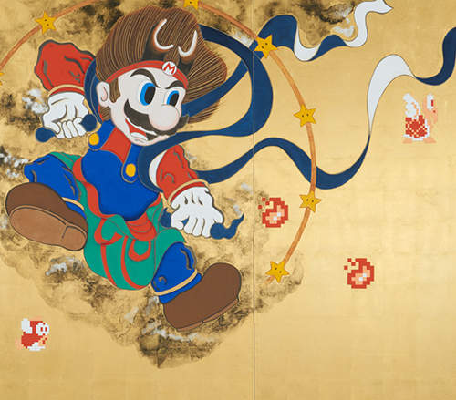 《瑪利歐＆路易吉屏風》化身國寶級屏風霸氣輝煌