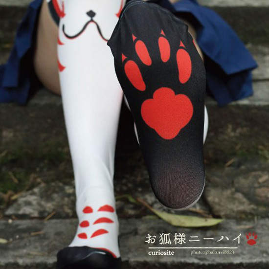 神聖的領域《鳥居狐狸過膝襪》腳底還有肉球球