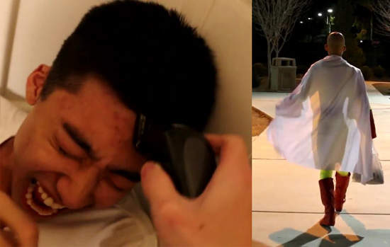 《一拳超人》強迫朋友剃光頭Cosplay埼玉是哪招啦XD
