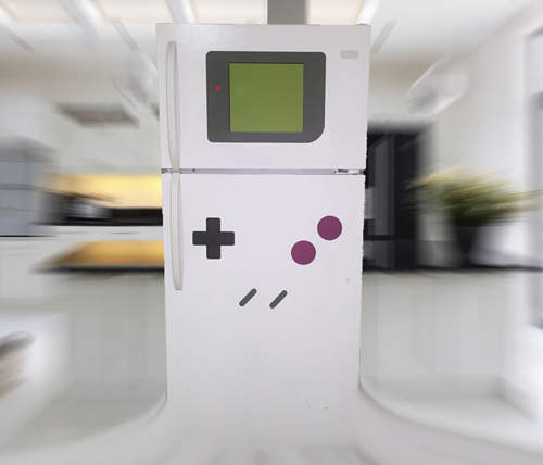 《Game Boy冰箱》只要幾片磁鐵就能把冰箱變成遊戲機