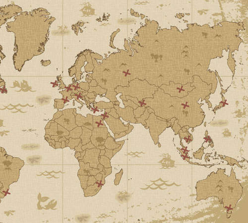 eBay 網站推出《世界藏寶圖》35 個失落的寶藏都標示在這地圖裡了