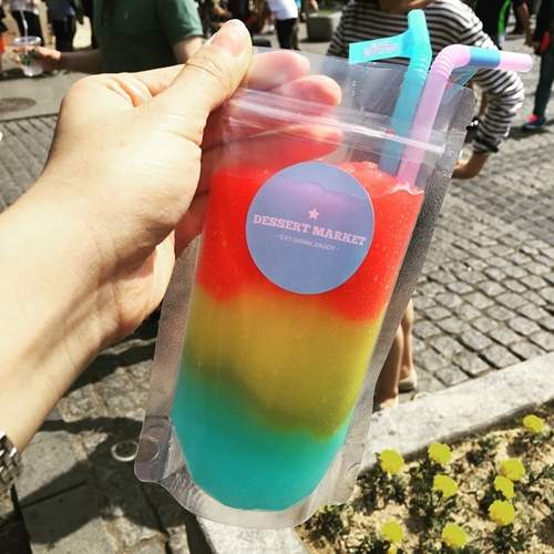 韓國《彩虹冰沙包》正夯　混合少女心與夏威夷風情的冰品正式誕生～