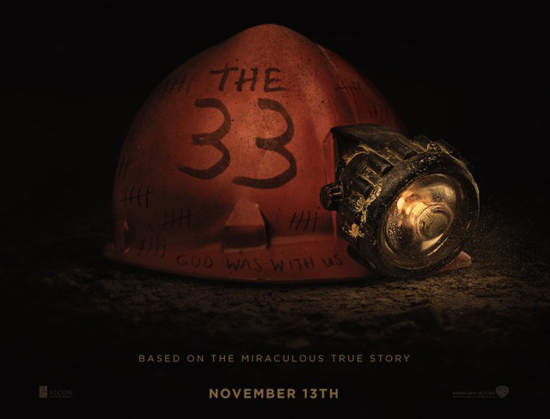 智利礦工電影《33:重生奇蹟》地底700公尺求生故事搬上大螢幕
