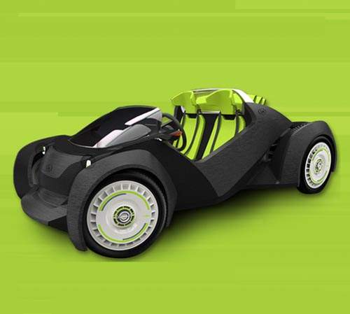 史上第一台《Strati 3D 列印車》更讓我好奇的是印出這台車的超巨大列印機