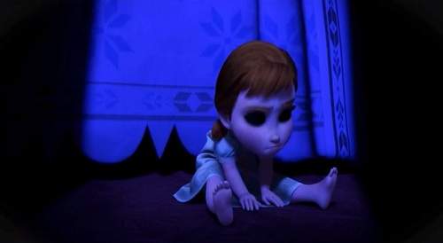 《如果冰雪奇緣是恐怖片》還我可愛的安娜QAQ