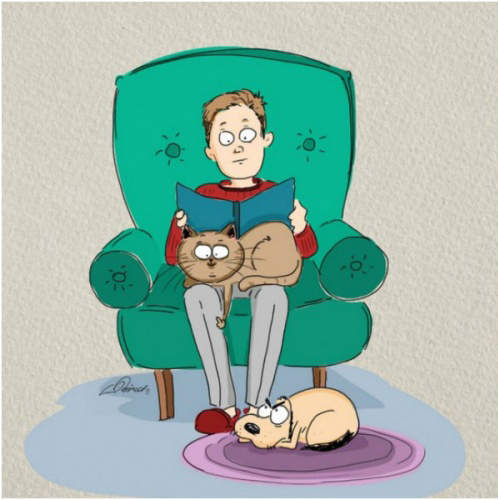 插畫《貓咪與狗狗的不同》主人是S或M的差別而已吧(?) 插畫《貓咪與狗狗的不同》主人是S或M的差別而已吧(?)