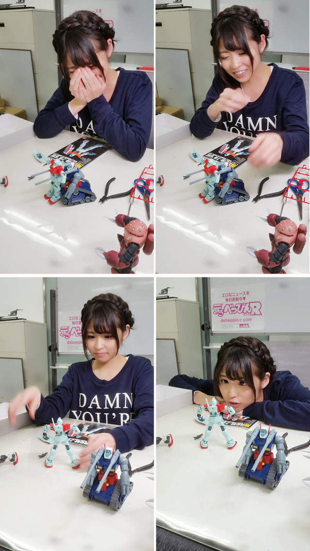 《宅宅AVDay》櫻由羅是一位喜歡組鋼彈的可愛AV女優 - 圖片5