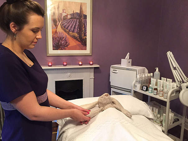 《兔子布偶的飯店五星級享受》在小主人領回家之前可是被服侍得很好呢w