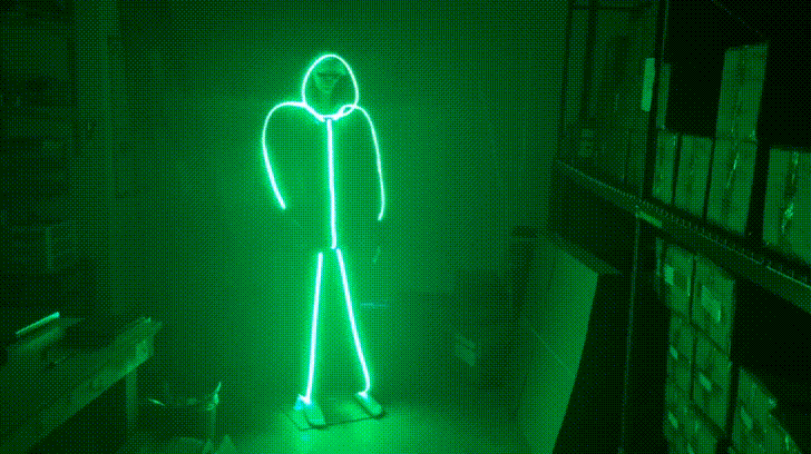 万圣节经典装扮《glowy zoey》新版led火柴人感觉超威