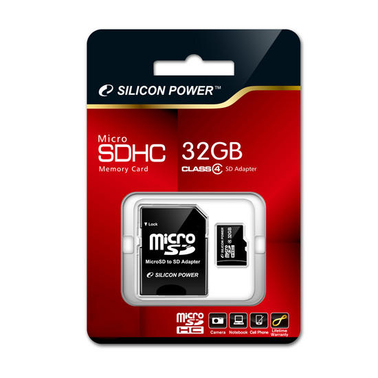 廣穎電通推出32GB microSDHC記憶卡 數位生活一卡搞定