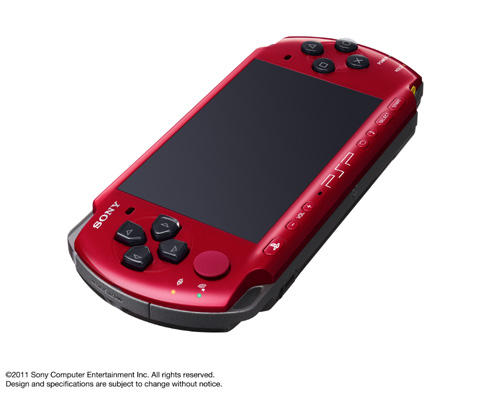 PSPR (PlayStationRPortable) PSP-3007 系列新色「紅/黑」2011年11月17日（四）與日本同步發售