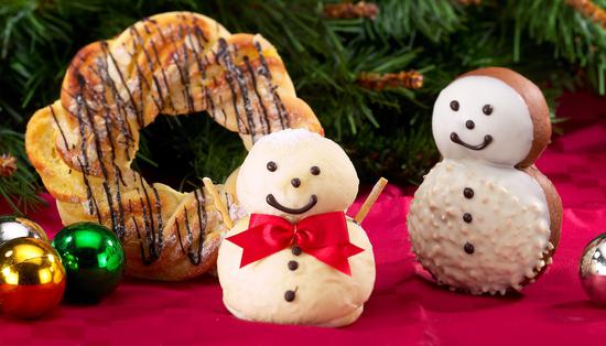 雪人麵包可愛登場 布列德造型麵包超吸睛