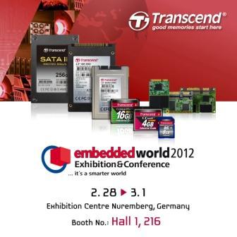創見將於德國Embedded World 2012展出全方位工業產品
