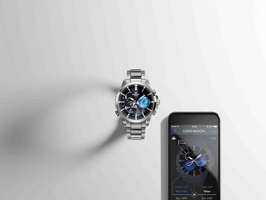 CASIO EDIFICE EQB-600全新藍牙錶款精準掌握全球300城市時間商務人士及旅行愛好者首選獨特3D立體地球錶盤輕鬆判讀世界時間
