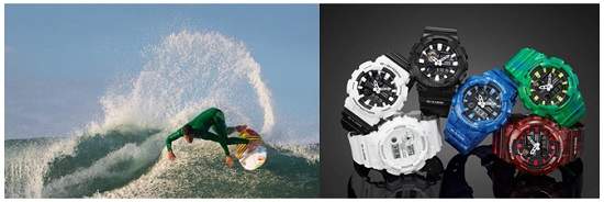 CASIO G-SHOCK G-LIDE系列多功能衝浪新錶款潮汐資訊、溫度感測強悍機能獨特大理石紋設計席捲炎夏街頭時尚