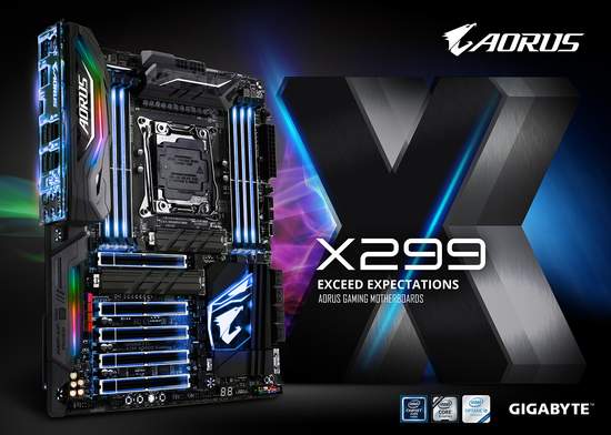 技嘉發表X299 AORUS電競主機板內建豐富功能，提供超乎玩家預期的電競感受