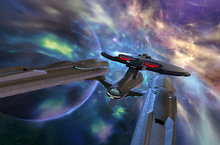 虛擬實境遊戲《星際爭霸戰：艦橋 VR》現正推出「召集你的星艦組員，準備啟動曲速引擎！」