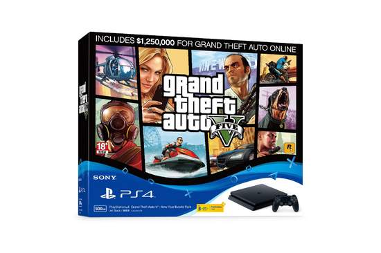 「PlayStation®4 俠盜獵車手5 新年享樂同捆組」建議零售價10,980元 1月20日(五) 限量推出 