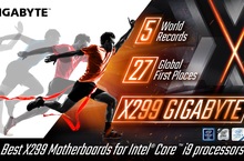 技嘉X299平台主機板 超頻制霸  上市數周便囊括5項超頻世界紀錄及27項全球第一的超頻佳績