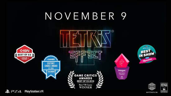 PS4專用軟體《Tetris Effect》繁體中文版將於2018年10月16日開放預購