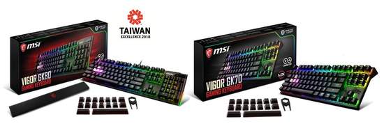 微星發表專為玩家打造全新Cherry MX RGB機械式電競鍵盤