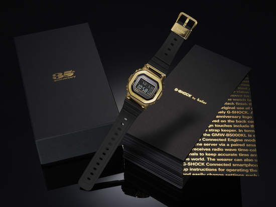 G-SHOCK與時裝品牌kolor首次合作推出聯名錶款GMW-B5000KL異材質結合設計以黑、金為配色主軸台灣正式上市