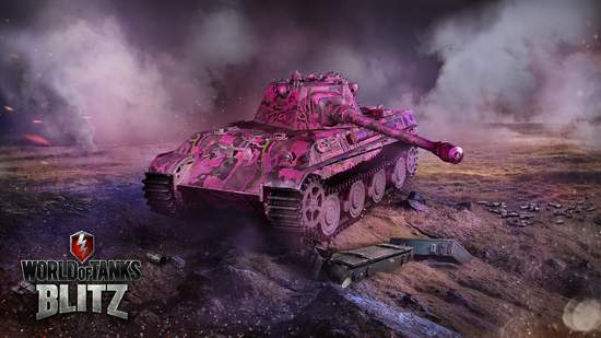 限定粉紅色迷彩戰車抵達《戰車世界：閃擊戰》