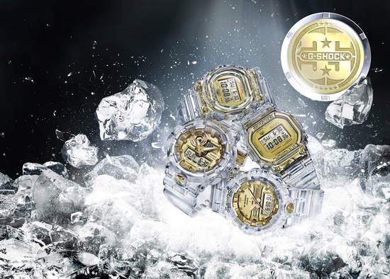 G-SHOCK 35周年紀念錶款「GLACIER GOLD」黃金冰川全新系列 透明沁涼特殊質感 台灣9/22(六)正式上市