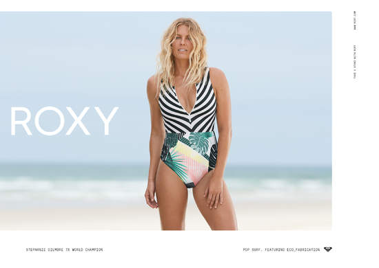 2019 ROXY「POP SURF - 豔陽叢林」系列 與妳SAVE THE SWELL挺身而出，一齊打造永續時尚