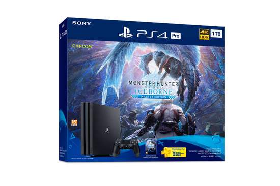 PlayStation®4 Pro MONSTER HUNTER WORLD: ICEBORNE™ Bundle Pack 2019年9月6日（星期五）限量上市 