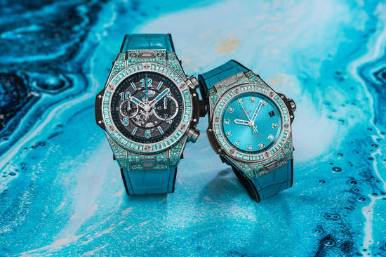 Big Bang Paraiba碧璽腕錶 續寫創新篇章，以珍稀寶石演繹製錶傑作 堅持第一，獨一無二，與眾不同