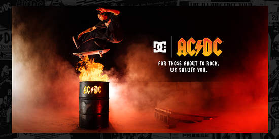 DC Shoes x AC/DC首度跨界聯名 重金屬搖滾風格襲擊致敬樂團40年經典專輯   