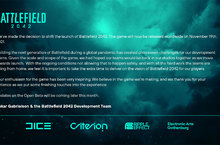 美商藝電宣布《戰地風雲 2042》將改於 2021 年 11 月 19 日於全球發行
