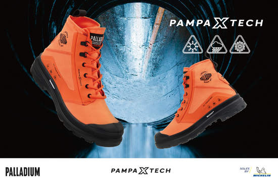 PALLADIUM與世界頂級輪胎品牌MICHELIN 聯手推出第二彈 「PAMPA X TECH - ALL WEATHER全天候概念系列」突擊發售！