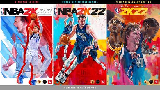 「任遊在我」：《NBA 2K22》請來Luka Doncic和NBA得分傳奇人物 - Kareem Abdul-Jabbar、Dirk Nowitzki和Kevin Durant - 擔任封面運動員