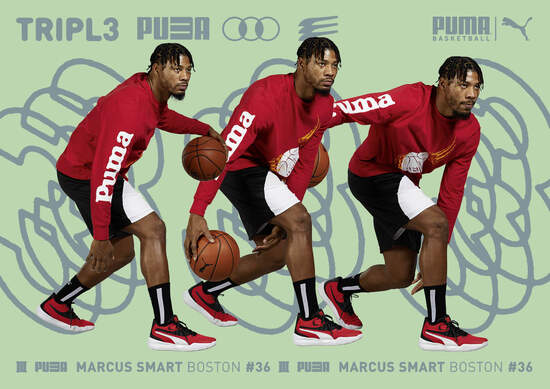 NBA 年度最佳防守球員 Marcus Smart 全新 PUMA TRIPLE Mid 中筒實戰籃球鞋