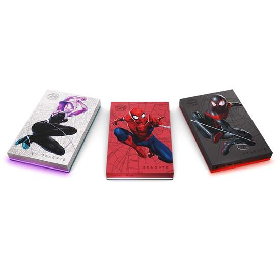Seagate 全新收藏版 Spider-Man FireCuda 外接硬碟伴您飛身穿越巷弄，打擊犯罪！