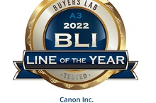 Canon 商用多功能複合機 imageRUNNER ADVANCE DX 系列  榮獲譽為事務機界奧斯卡獎 BLI 【 2022 A3 年度產品線大獎】