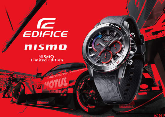 CASIO攜手日本汽車品牌Nissan競速團隊 發表EDIFICE x NISMO聯名錶款