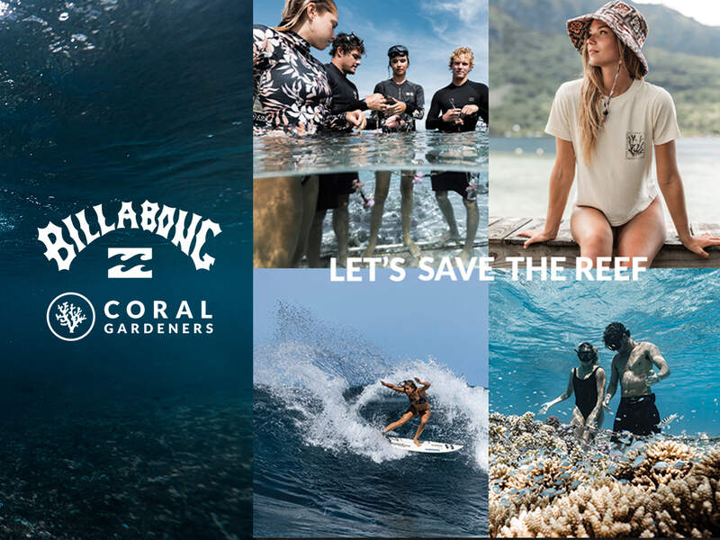 澳洲衝浪品牌《Billabong》攜手Coral Gardeners珊瑚礁復育組織，推出保護珊瑚聯名系列 即日起限量上市