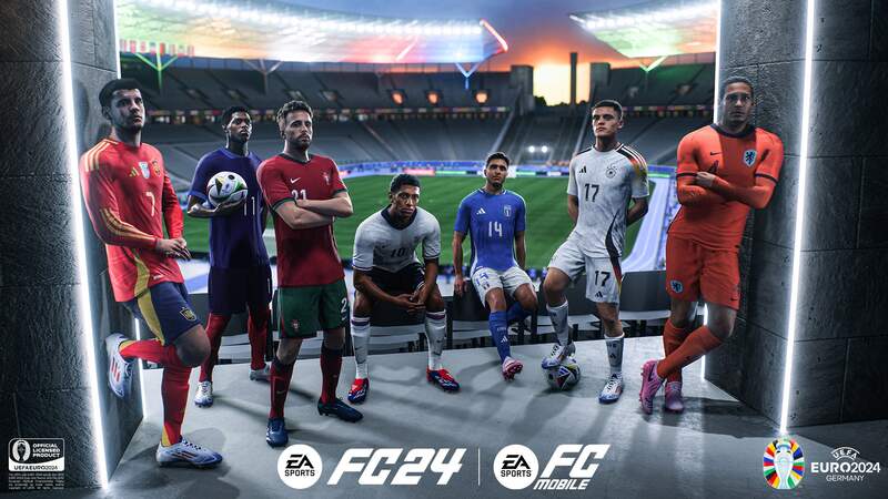 EA SPORTS™ 將 UEFA EURO 2024™ 帶至《EA SPORTS FC™ 24》與《EA SPORTS FC™ MOBILE》虛擬球場