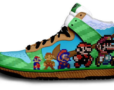 超級瑪利歐 Super Mario x Nike 訂制款球鞋 超級瑪利歐 Super Mario x Nike 訂制款球鞋