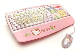 可愛到不行~Hello Kitty 鍵盤!!! 可愛到不行~Hello Kitty 鍵盤!!!