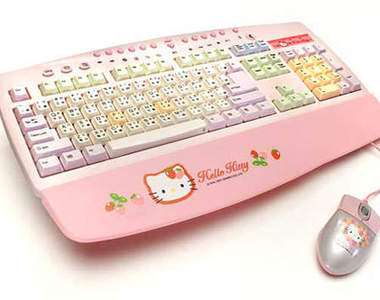 可愛到不行~Hello Kitty 鍵盤!!! 可愛到不行~Hello Kitty 鍵盤!!!