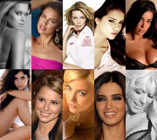 世界上最美颜的11个女人 组成超豪乳足球队