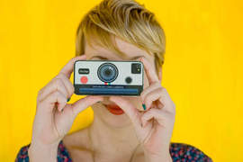 自黏Polaroid彩虹機造型IPHONE4貼紙 自黏Polaroid彩虹機造型IPHONE4貼紙