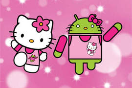 《Android Kitty》 Hello Kitty偽裝成Android小綠人?! 《Android Kitty》 Hello Kitty偽裝成Android小綠人?!