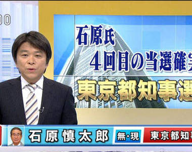 石原慎太郎 第4度當選東京都知事(漫畫家搬家中) 石原慎太郎 第4度當選東京都知事(漫畫家搬家中)