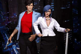 城市獵人(City Hunter)冴羽獠 & 野上冴子可動人偶 城市獵人(City Hunter)冴羽獠 & 野上冴子可動人偶
